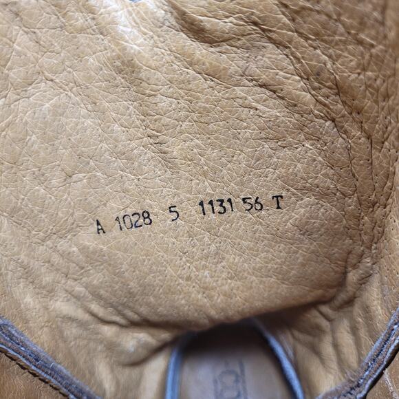 Corral Boots Youth 5 Brown Wing Cross Western Cowboy Leather Snip Toe Rodeo - Picture 9 of 13